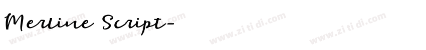 Merline Script字体转换